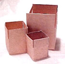 Dollhouse Miniature Brown Packing Cartons - Set Of 3 Sizes